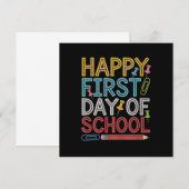 Fijne eerste schooldag Terug naar school  Kaart (Voorkant / Achterkant)