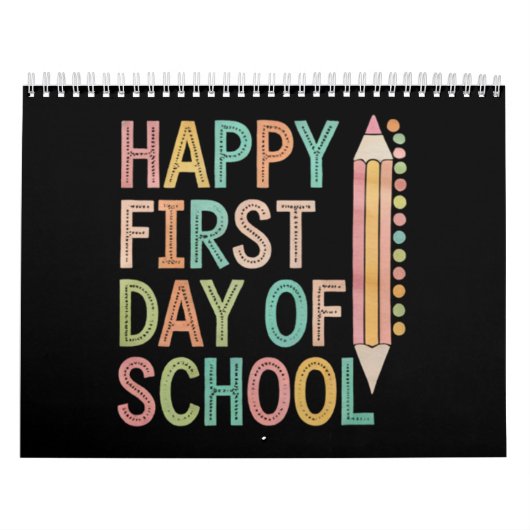 Fijne eerste schooldag Terug naar school Kalender (Hoes)