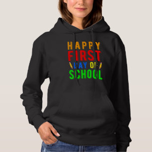 Fijne eerste schooldag voor de leraar terug naar s hoodie