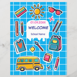 Fijne eerste schooldag WELKOM Flyer