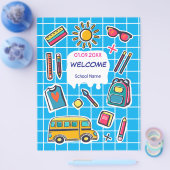 Fijne eerste schooldag WELKOM Flyer (Enkel)