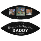 Fijne eerste vaderdag Pap Keepomwille 3 Foto zwart American Football (Panelen)