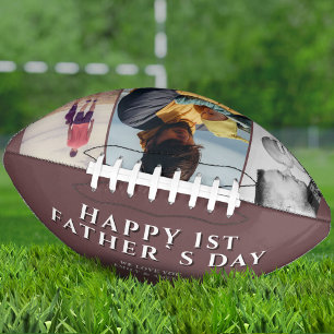 Fijne eerste vaders Dag 3 Foto Collage American Football