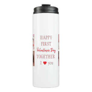 Fijne Eerste Valentijnsdag Custom Thermische Beker