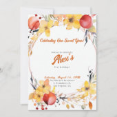 Fijne eerste verjaardag! 1e Jubileum Partij Kaart (Voorkant)