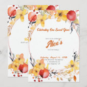 Fijne eerste verjaardag! 1e Jubileum Partij Kaart (Voorkant / Achterkant)