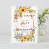 Fijne eerste verjaardag! 1e Jubileum Partij Kaart (Staand voorkant)