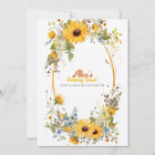 Fijne eerste verjaardag! 1e Jubileum Partij Kaart (Achterkant)