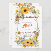 Fijne eerste verjaardag! 1e Jubileum Partij Kaart (Voorkant / Achterkant)