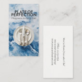 Fijne Eetbestek en Borden | Blauwe Marmer Visitekaartje (Voorkant / Achterkant)