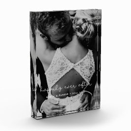 Fijne eeuwige liefde, cute, speelse bruiloft fotoblokken