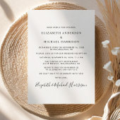 Fijne Eindfoto Bruiloftsreceptie Aankondiging