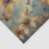 Fijne, Elegante BlackEyed Susan Bloemendecoupage Tissuepapier (Detail)
