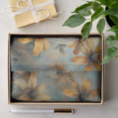 Fijne, Elegante BlackEyed Susan Bloemendecoupage Tissuepapier (Geschenk)