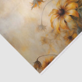 Fijne, Elegante BlackEyed Susan Bloemendecoupage Tissuepapier (Detail)