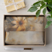 Fijne, Elegante BlackEyed Susan Bloemendecoupage Tissuepapier (Geschenk)