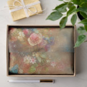 Fijne Elegante Katten Bloemendecoupage Tissuepapier (Geschenk)