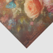 Fijne Elegante Katten Bloemendecoupage Tissuepapier (Detail)