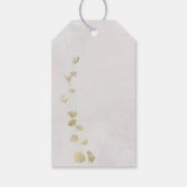 Fijne elegantie bloemendoop cadeau Labels Cadeaulabel (Achterkant)