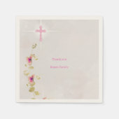 Fijne elegantie bloemendoopservetten servet (Voorkant)