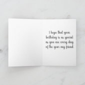 FIJNE EN BIJZONDERE VERJAARDAG MIJN VRIEND KAART (Binnen)