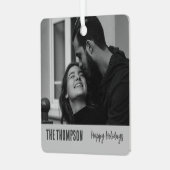 Fijne en helderelegante foto-stijlvolle tekst metalen ornament (Voorkant links)