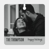 Fijne en helderelegante foto-stijlvolle tekst metalen ornament (Voorkant)