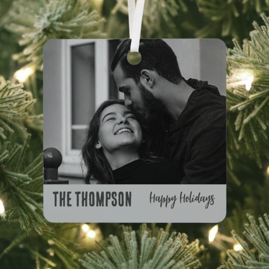 Fijne en helderelegante foto-stijlvolle tekst metalen ornament (Insitu)