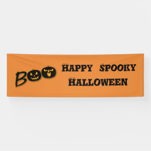 Fijne enge Halloween BOO Pompoenen Aanpassen Spandoek