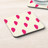 Fijne esthetische botanische harde plastic onderze bier onderzetter (Linkerzijde)