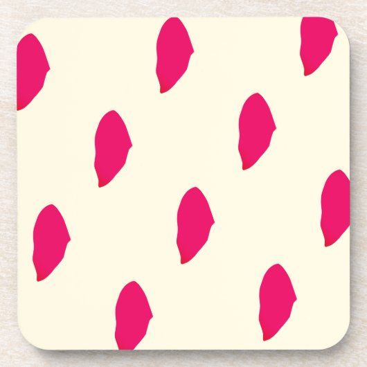 Fijne esthetische botanische harde plastic onderze bier onderzetter (Voorkant)