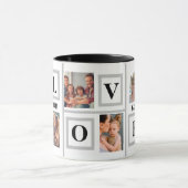 Fijne familie foto collage koffie mok (Midden)