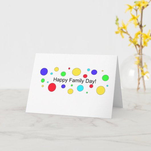 Fijne familiedag! kaart (Gele Bloem)