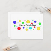 Fijne familiedag! kaart (Voorkant / Achterkant in situ)