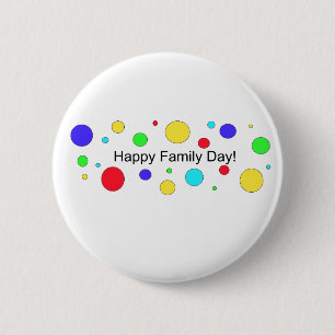 Fijne familiedag! ronde button 5,7 cm