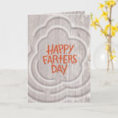 Fijne Farters Dag! Kaart (Gele Bloem)