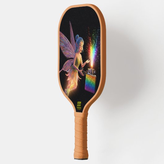 Fijne Fee Bruidsdouche Pickleball Paddle (Links)
