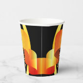 Fijne feestdag in de opgerolde goudstijl papieren bekers (Rechts)