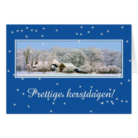 Fijne feestdag - Nederlands kerstfeest (Voorkant Horizontaal)