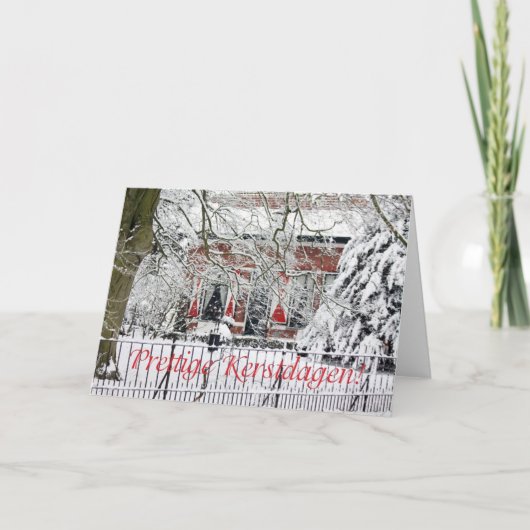 Fijne feestdag - Nederlands kerstfeest Feestdagen Kaart (Voorkant)