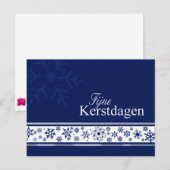 Fijne feestdag - Nederlands kerstfeest Feestdagenkaart (Voorkant / Achterkant)
