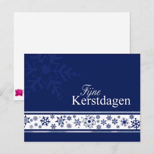 Fijne feestdag - Nederlands kerstfeest Feestdagenkaart (Voorkant / Achterkant)