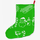 Fijne feestdag stoppen Fijne feestdag Grote Kerstsok (Achterkant)