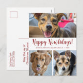 Fijne feestdagen 3 foto (Voorkant / Achterkant)