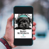 Fijne Feestdagen Affenpinscher Hond Kerstmis Feestdagenkaart