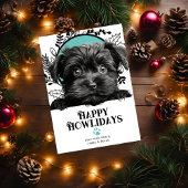 Fijne Feestdagen Affenpinscher Hond Kerstmis Feestdagenkaart