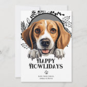 Fijne feestdagen American Foxhound Dog Christmas Feestdagenkaart (Voorkant)