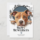 Fijne feestdagen American Pit Bull Terrier Feestdagenkaart (Voorkant)