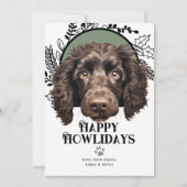 Fijne feestdagen American Water Spaniel Kerstmis Feestdagenkaart (Voorkant)