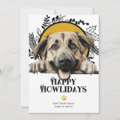 Fijne Feestdagen Anatolische Herder Hond Feestdagenkaart (Voorkant)